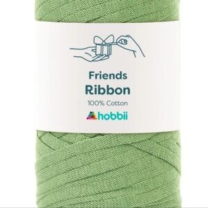 100% Cotton Bulky Ribbon Yarn, Sage